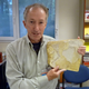 Study co-author John Nudds with the Archaeopteryx fossil.